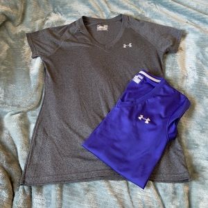 Under armour workout short sleeve shirts